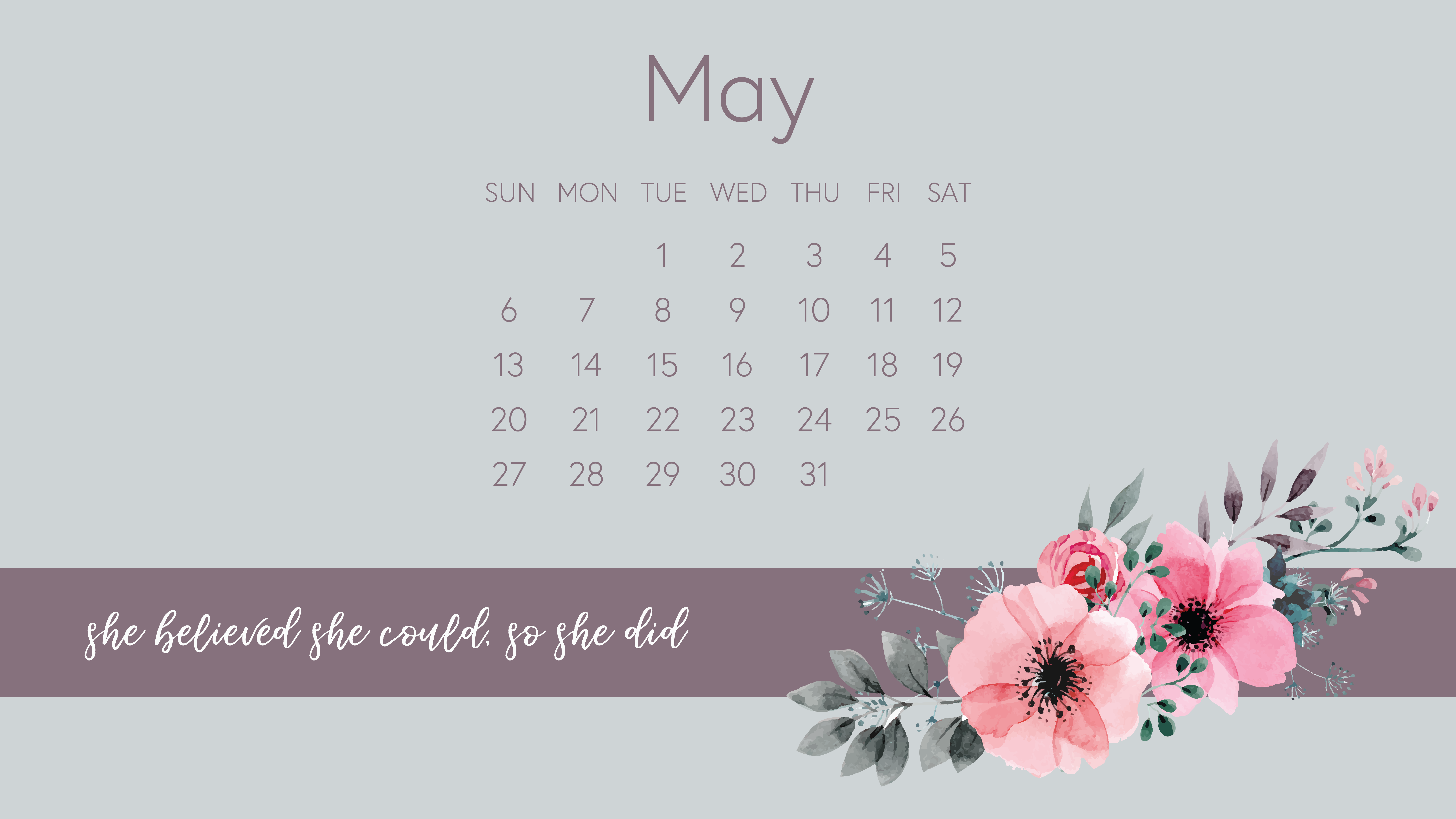 May Calendar Desktop Downloads Amanda Hurley Creative